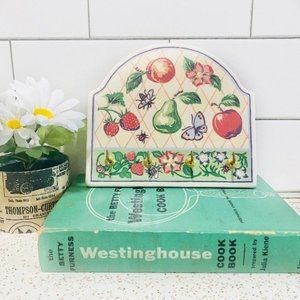 Vintage fruit key rack. 90s cottagecore decor